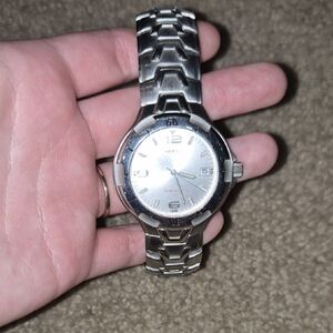 Guess Silver-Tone Men's Watch